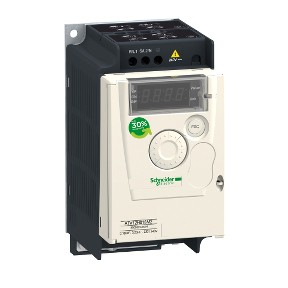 Frekventni regulator ATV12, ulaz: 1P/2.8 A, izlaz: 3P/1.4 A, 0.18 kW, 200-240 V, 50/60 Hz, s hladnjakom