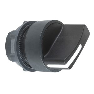 Glava crne izborne preklopke  promjera 22, 2 položaja, opružni povrat