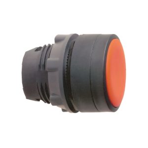 Glava crvenog upuštenog tipkala promjera 22, opružni povrat, neoznačena