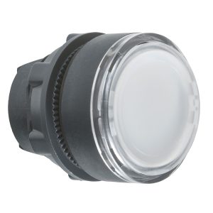 Glava bijelog upuštenog tipkala promjera 22, opružni povrat, neoznačena