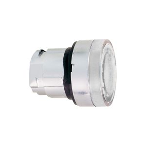 Glava prozirnog upuštenog svjetlećeg tipkala promjera 22, opružni povrat, za žaruljicu BA9s