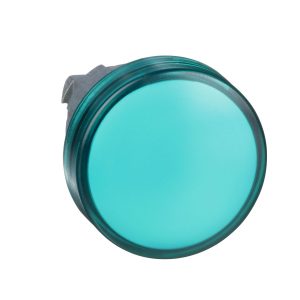 Glava zelene signalne žaruljice promjera 22, s običnom lećom za integralni LED