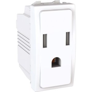 Unica utičnica za rolete, US, 1 m, bijela