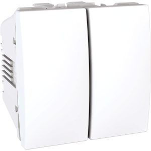 Unica sklopka, 2x2-položaja, 10 AX 250 V AC, 2m, bijela