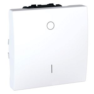 Unica sklopka, jednosmjerna, 16 AX 250 V AC, 2m, bijela