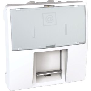 Unica 1 RJ45 utičnica S-One, 2 m, kategorija 5e, UTP, bijela