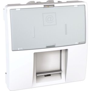 Unica 1 RJ45 utičnica S-One, 2 m, kategorija 6, FTP, bijela