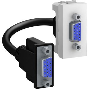 Unica, podatkovna utičnica, 1 ulaz, HD15, ženski, bijela