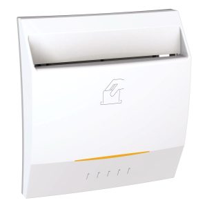 Unica sklopka za kartice s vremenskom odgodom, 8 A, 230 V AC, 2 m, bijela