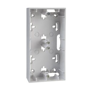 Unica Basic Colors, površinska kutija, bijela 4 m, 4 perforirana otvora, bijela