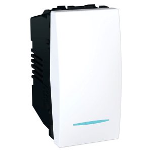 Unica sklopka, jednosmjerna, 16 AX 250 V AC, 1m, bijela