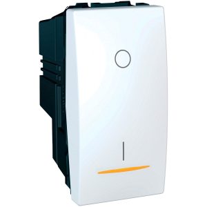 Unica sklopka, jednosmjerna, 16 AX 250 V AC, 1m, bijela