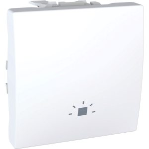 Unica tipkalo, jednosmjerno, 10 A 250 V AC, 2m, bijela