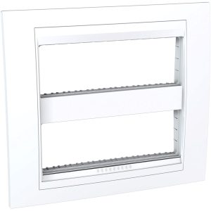 Unica Plus okvir poklopca, fiksni okvir, 2 grupe, H, 2x6 m, bijela..bijela