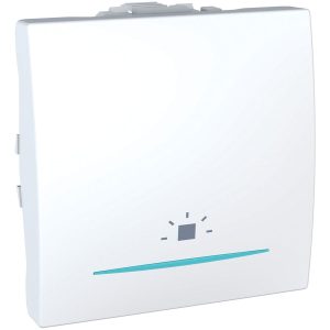 Unica tipkalo, jednosmjerno, 10 A 250 V AC, 2m, bijela