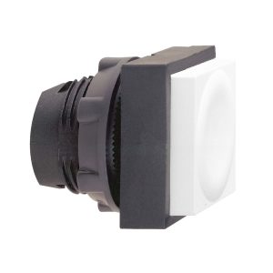 Glava bijelog pravokutnog istaknutog tipkala promjera 22, opružni povrat, neoznačeno