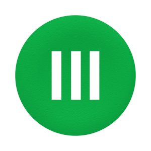 Kapica zelena, oznaka III, za okruglo tipkalo, promjera 22