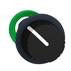 Glava narovašene upuštene crne preklopke, 2 položaja, povrat desno prema lijevo