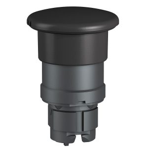 Glava gljivastog tipkala, crna, promjera 40, opružni povrat