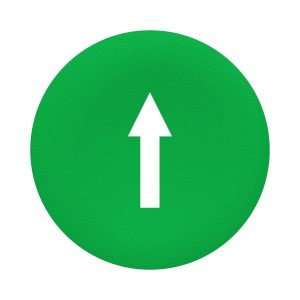 Kapica zelena, oznaka strelice,  za pravokutno tipkalo s više glava, promjera 22