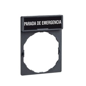 Držač za legendu 30 x 40 mm s legendom 8 x 27 mm, s oznakom PARADA DE EMERGENCIA