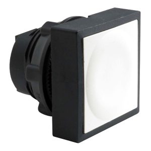 Glava bijelog pravokutnog upuštenog tipkala promjera 22, potisno potisna, neoznačeno