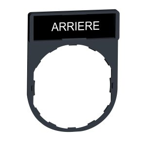 Držač za legendu 30 x 40 mm s legendom 8 x 27 mm, s oznakom ARRIERE