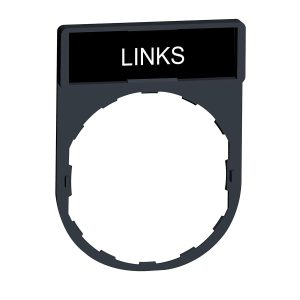 Držač za legendu 30 x 40 mm s legendom 8 x 27 mm, s oznakom LINKS