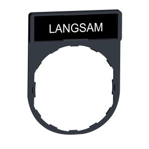 Držač za legendu 30 x 40 mm s legendom 8 x 27 mm, s oznakom LANGSAM
