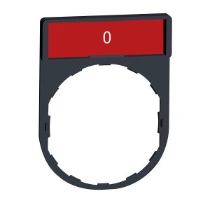 Držač za legendu 30 x 40 mm s legendom 8 x 27 mm, s oznakom O