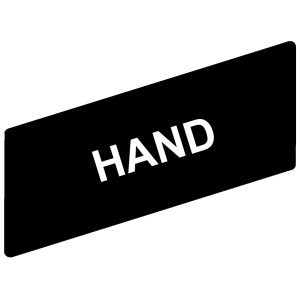Označena legenda 8 x 27 mm za držač 30 x 40 mm, HAND