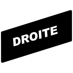 Označena legenda 8 x 27 mm za držač 30 x 40 mm, DROITE