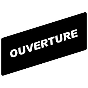 Označena legenda 8 x 27 mm za držač 30 x 40 mm, OUVERTURE