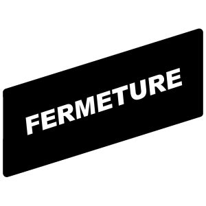 Označena legenda 8 x 27 mm za držač 30 x 40 mm, FERMETURE