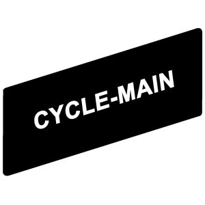 Označena legenda 8 x 27 mm za držač 30 x 40 mm, CYCLE–MAIN