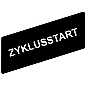 Označena legenda 8 x 27 mm za držač 30 x 40 mm, ZYKLUSSTART