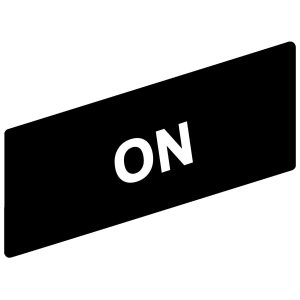 Označena legenda 8 x 27 mm za držač 30 x 40 mm, ON