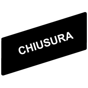 Označena legenda 8 x 27 mm za držač 30 x 40 mm, CHIUSURA