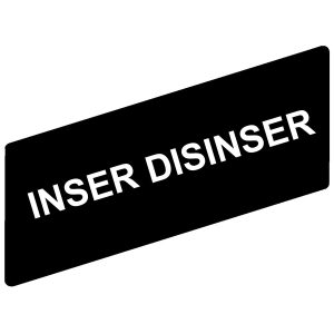 Označena legenda 8 x 27 mm za držač 30 x 40 mm, INSERITO-DISINS.