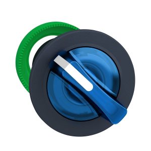 Glava upuštene plave svjetleće preklopke, 2 položaja, povratak lijevo prema desno