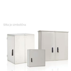 Ormar poliesterski, sa zatvorenim dnom,  ŠxVxD 1000×1250×300 mm, IP 55, 2 vrata, bez montažne ploče