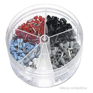 Tuljac izolirani dvostruki, 2x0,75 mm2, sivi  (pak. 500kom)