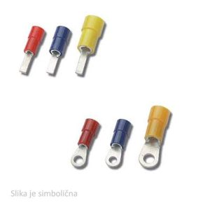 Kabelska stopica okasta, izolirana, plava, 1,5-2,5mm2/M6 (pak. 100kom)