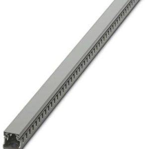 Kanal za ožičenje perforirani, sivi, plastični, š×v×d: 25×25×2000 mm, s poklopcem, tip: CD 25X25