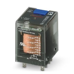 Relej utični, 4×CO (power) kontakt, 6A, 110V DC, tip: REL-IR-BL/L- 110DC/4X21