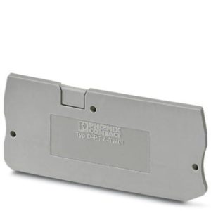 Završna pločica, d: 66.5 mm, š: 2.2 mm, v: 29 mm, siva, D-PT 4-TWIN