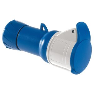 Utičnica PratiKa, ravna za montažu na kabel 2P+E, 32A, 200-250V, 50..60Hz, IP44, priključak vijak, satni broj 6