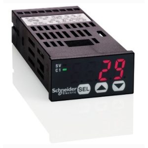 Regulator temperature, 24 x 48 mm, napajanje 100 - 240 V AC, izlazi: 1x relej, 1x alarm