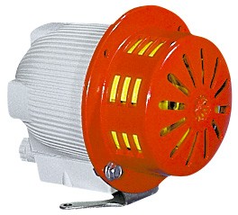 Sirena MINI CELERE motorska električna MCL24DA - 94 dB - 24 V AC/DC - On:1min. OFF: 10min. - kontinuiran jednoličan ton. IP43.