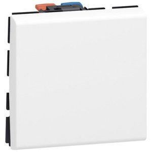 Sklopka Mosaic, križna, 10AX, 250V, 2 modula, bijela